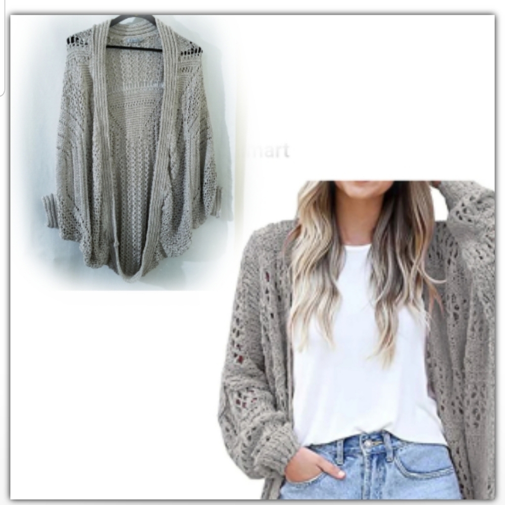Beautiful Crochet Knitted open cardigan